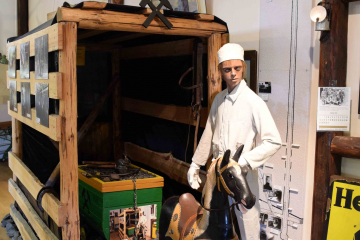 Blick in die Ausstellung des Bergbaumuseums Lindhorst